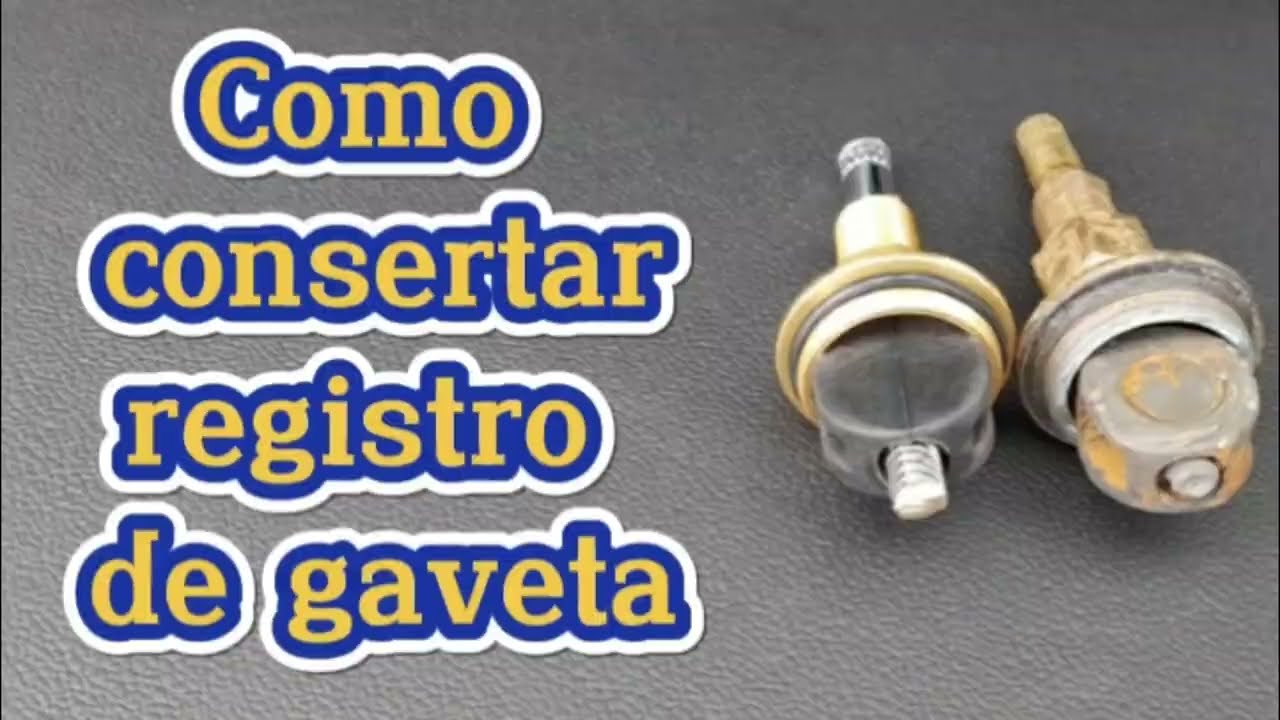 Como CONSERTAR registro de GAVETA