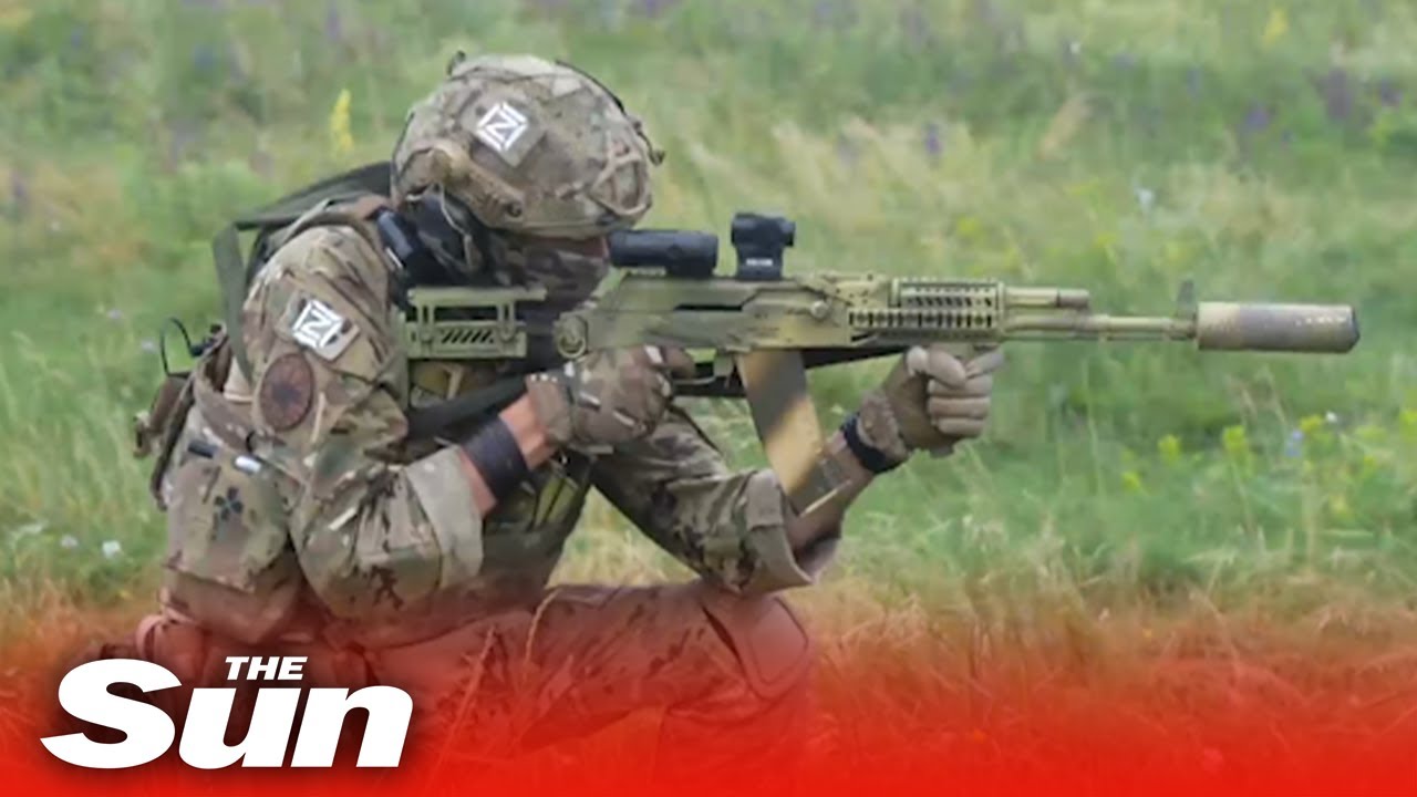 Russian forces participate in rigorous training exercises