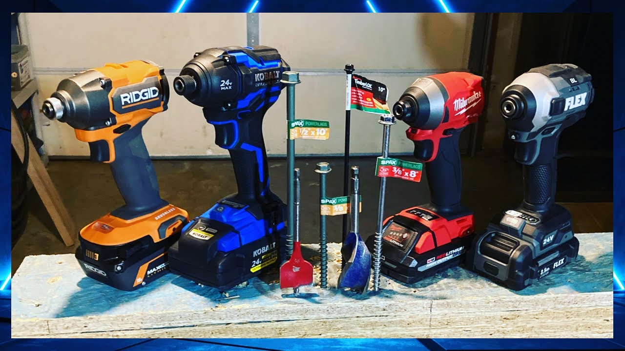 Milwaukee Vs Flex Vs Kobalt Vs Ridgid / Impact Driver Battle / Torque Monsters / Best Impact Drivers