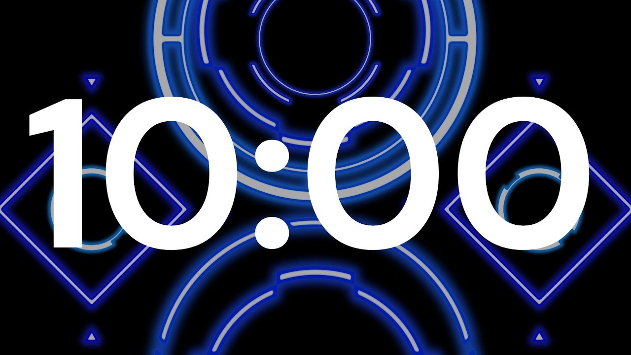 10 Minute Relax Timer 🧡 Smooth Rotating Circle Background 🧡 ASMR Tick Tock | Calm & Reset