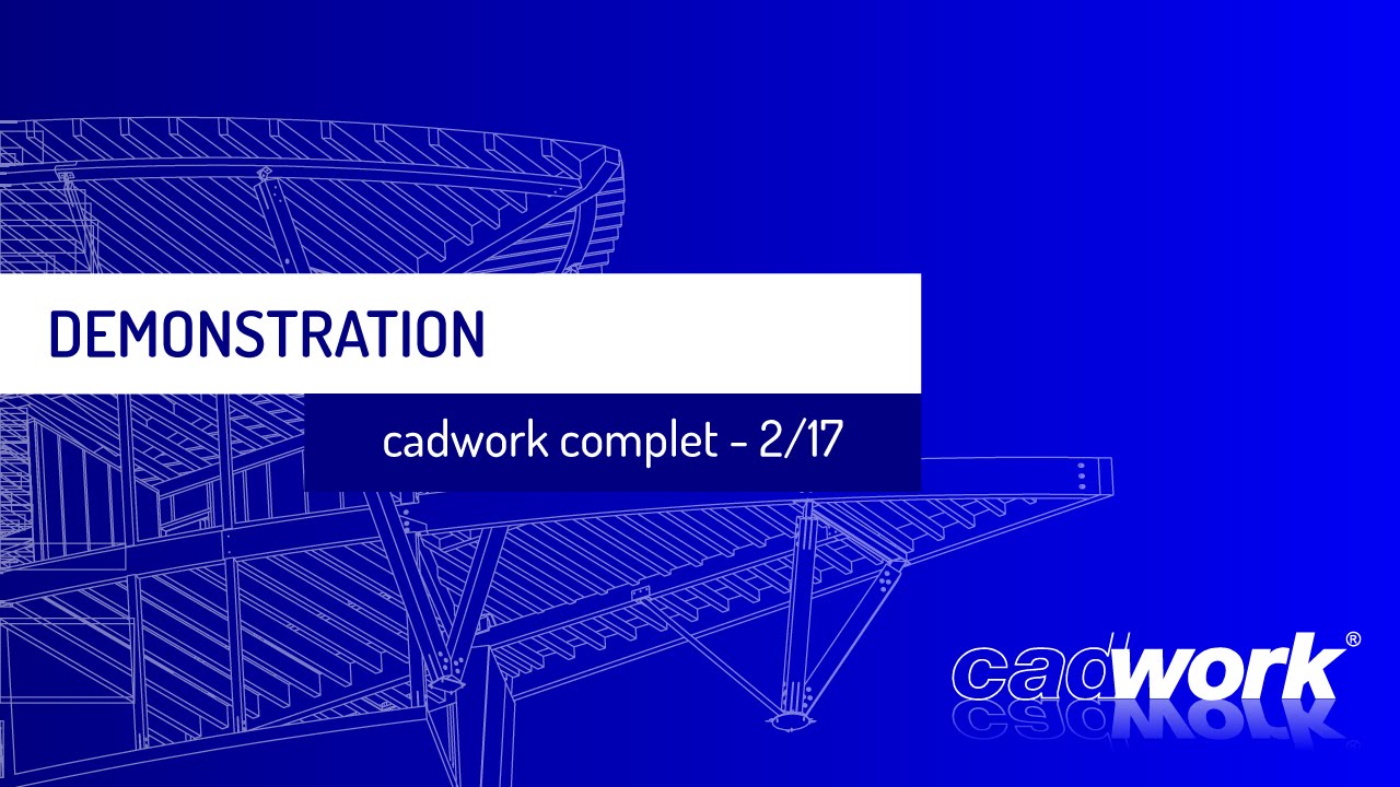 DEMO cadwork utilisation complete - 2/17 - Création de l'existant et raccord de comble