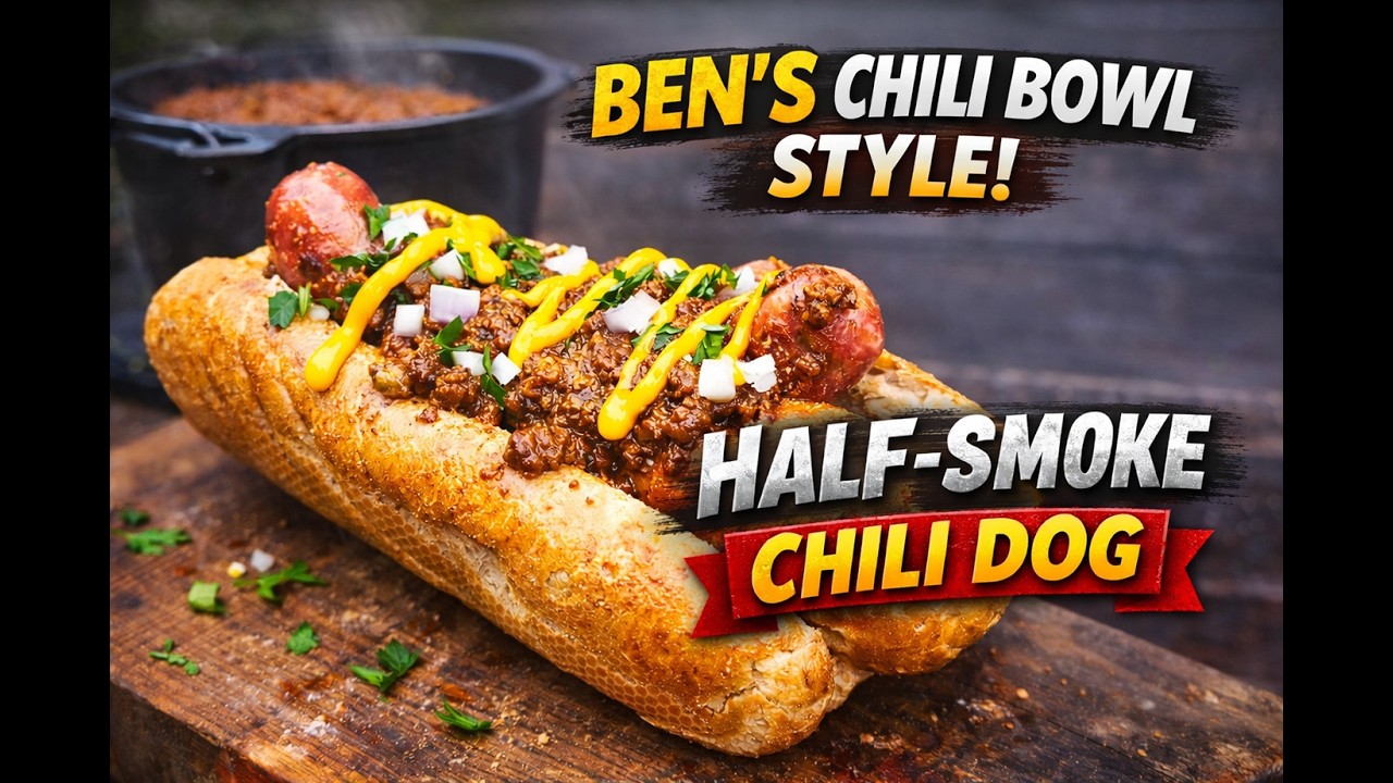 Ben’s Chili Bowl Chili Dog aus dem Dutch Oven | Half-Smoke Chili selber machen | DADs BBQ