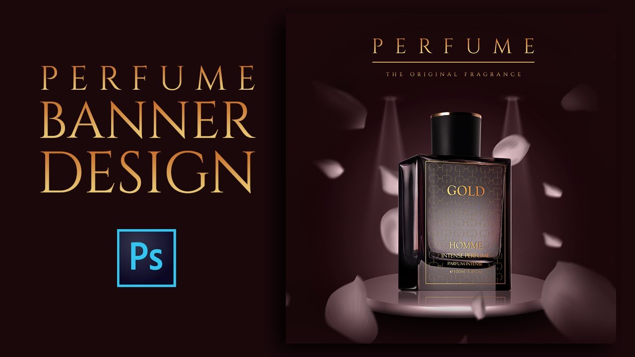 How to Design Perfume Banner for Instagram/Facebook in Photoshop