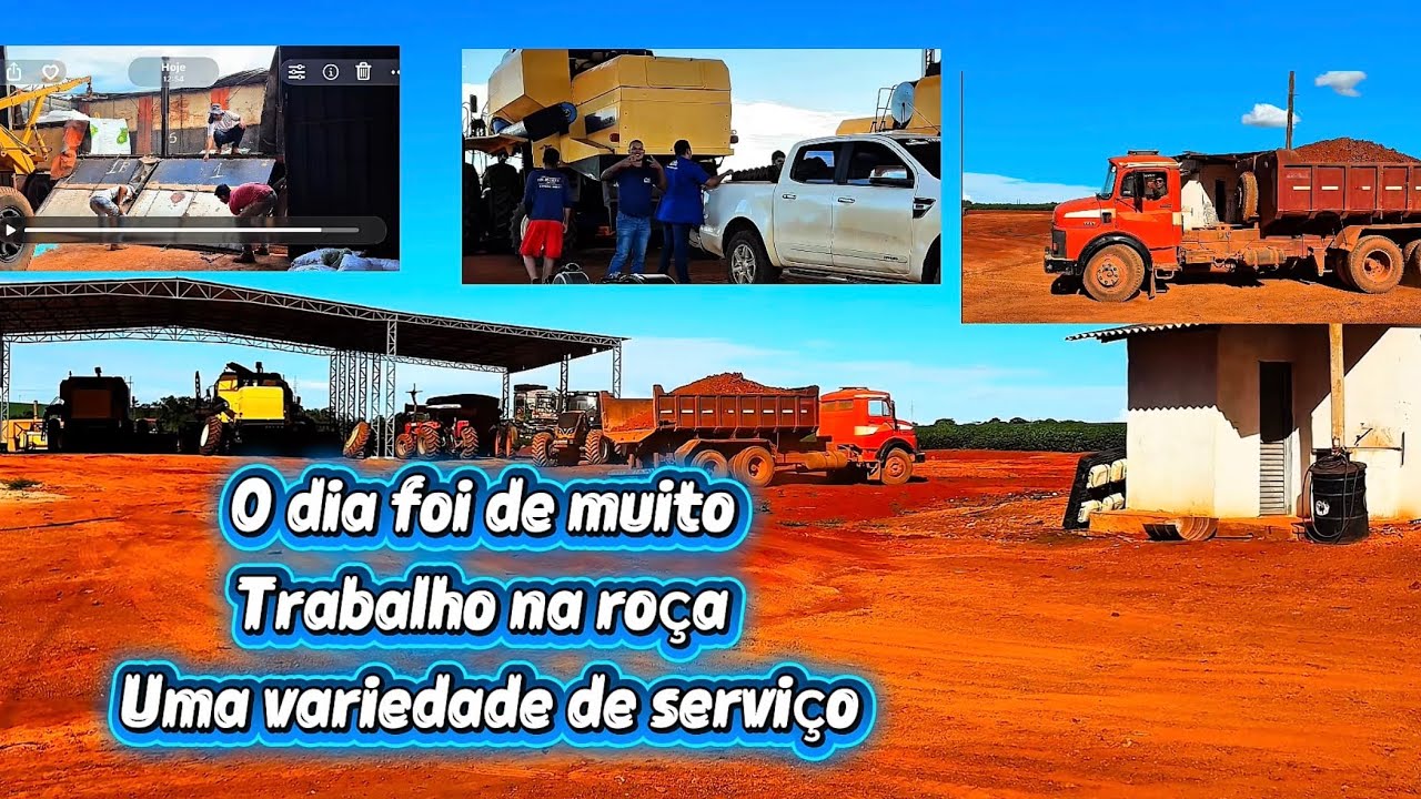 E mais um dia de trabalho na roça 