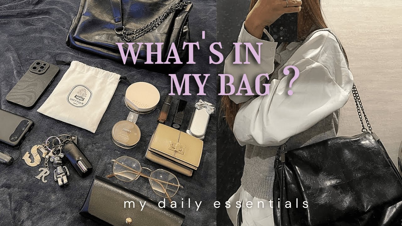 【what's in my bag?】カフェで1人時間を過ごす主婦のバックの中身👓
