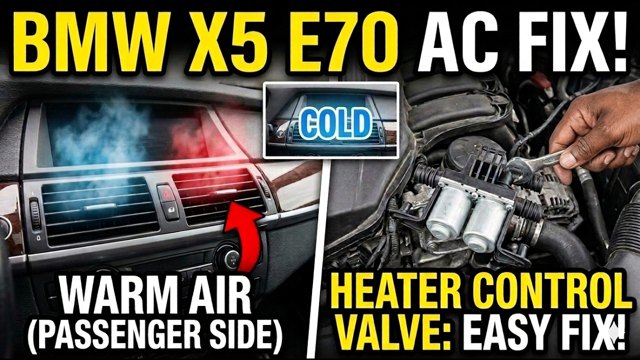 BMW X5 e70 (нет отопления?, нет кондиционера?) Кондиционер со стороны пассажира дует тёплым возду...