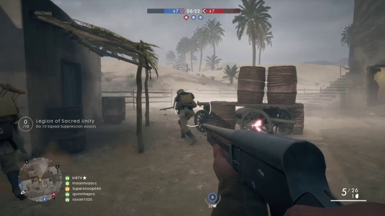 Battlefield 1 Shotgun 12g Automatic Backbored  gameplay Domination