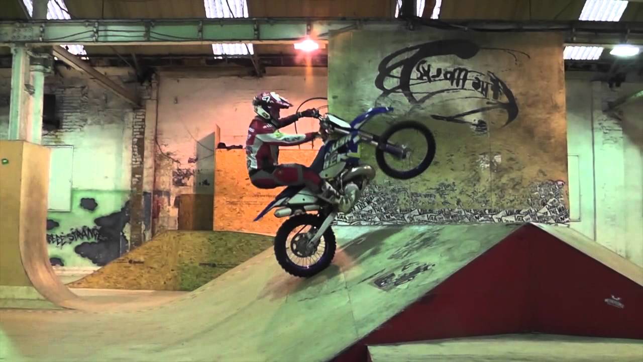 Graham Jarvis training at The Works skate park Leeds