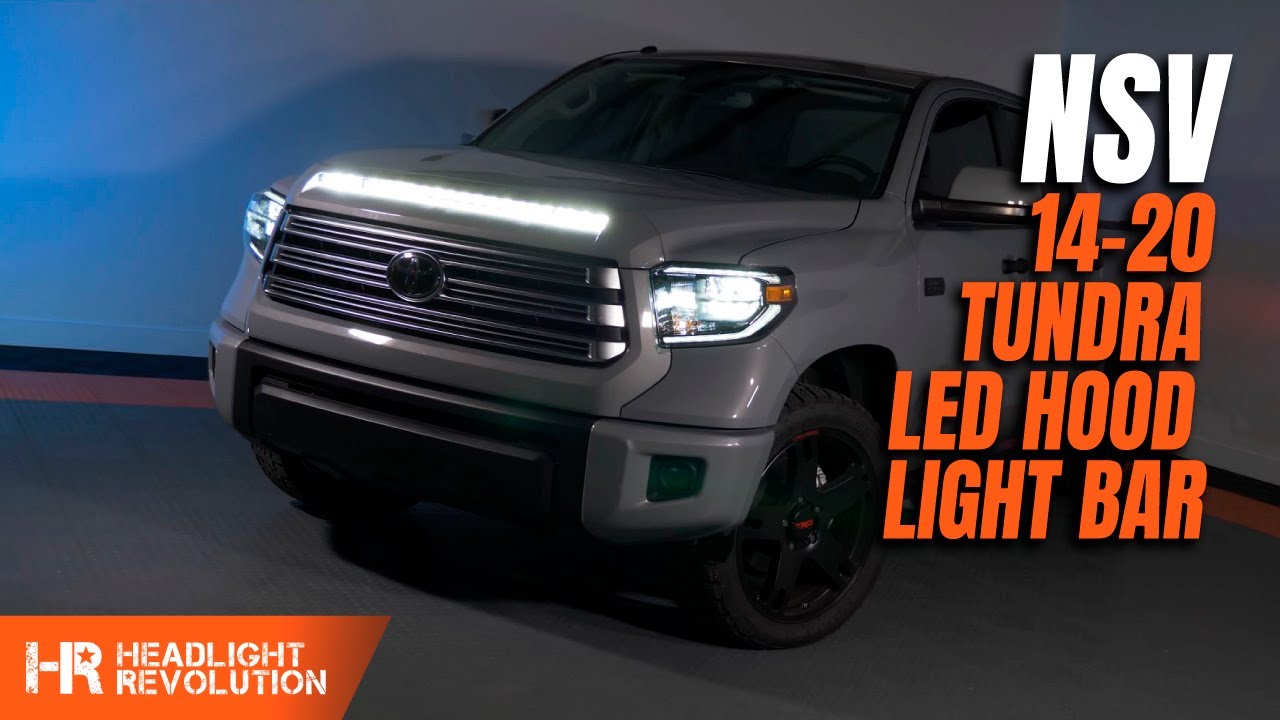 Этапы установки светодиодной балки NSV для Toyota Tundra
