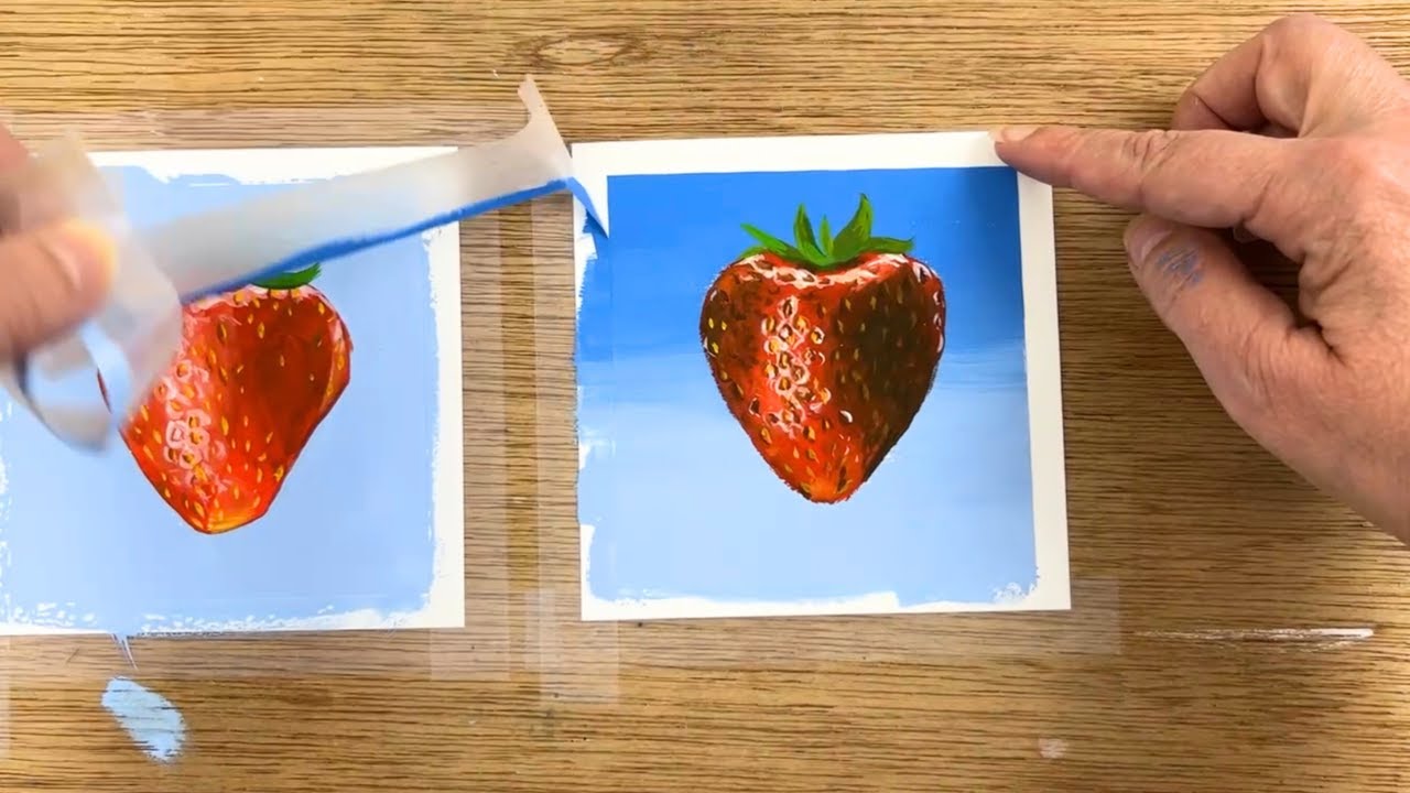 How to Get Clean Edges in Your Paintings with Tape
