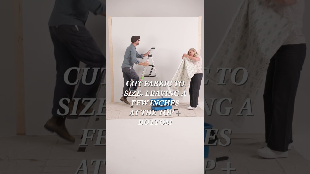 Try This Removable DIY Fabric Wall Treatment! 