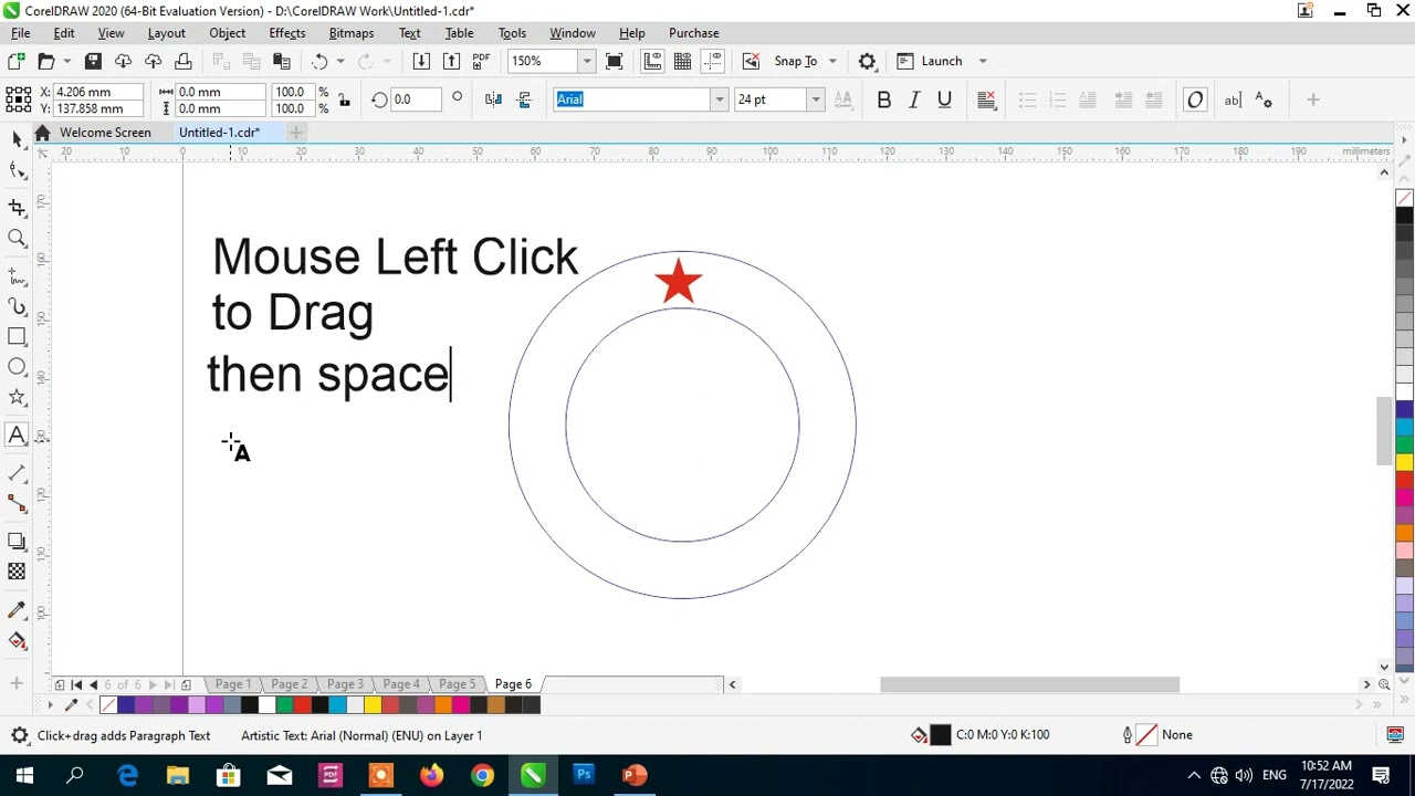CorelDRAW || Repeat Action Ctrl + R