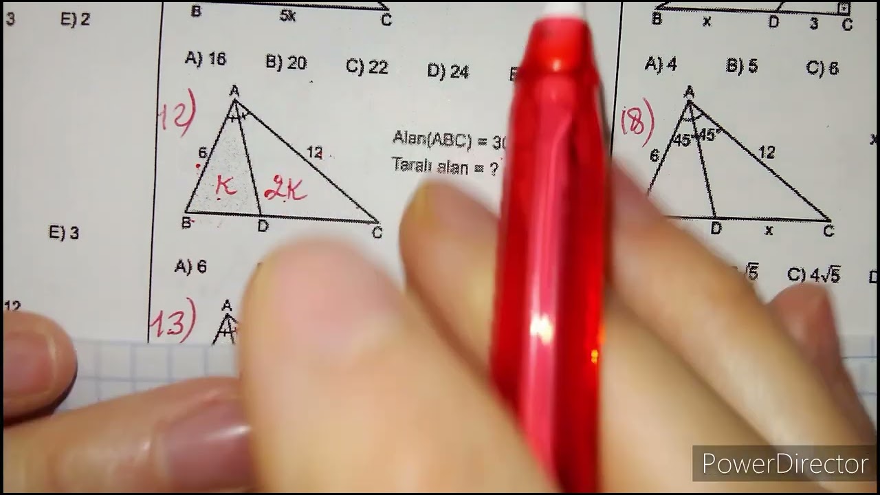 Üçbucaqda tənbölən - I part #blokimtahani #buraxilis imtahanı #hendese #ucbucaq #yenitestler