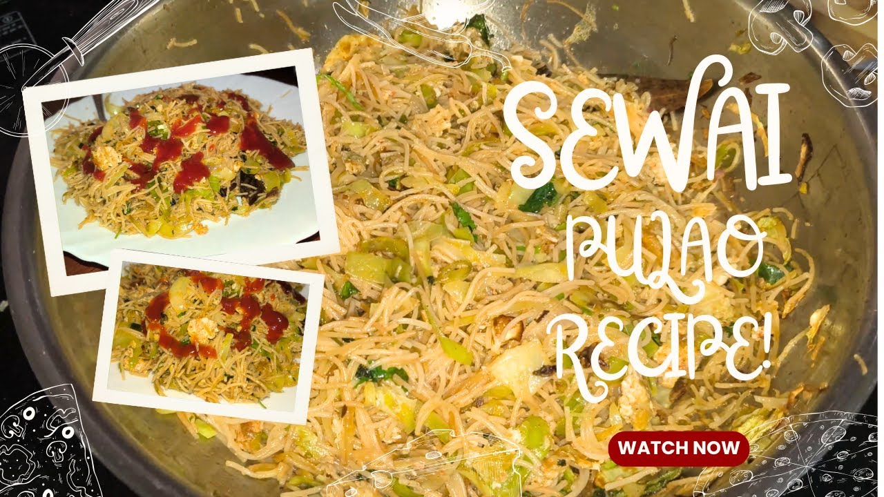 Noodles Style Sewai Pulao 🥕🔥Street Style Noodles ka maza ab Sewai mein! 😋 Healthy & Tasty Recipe