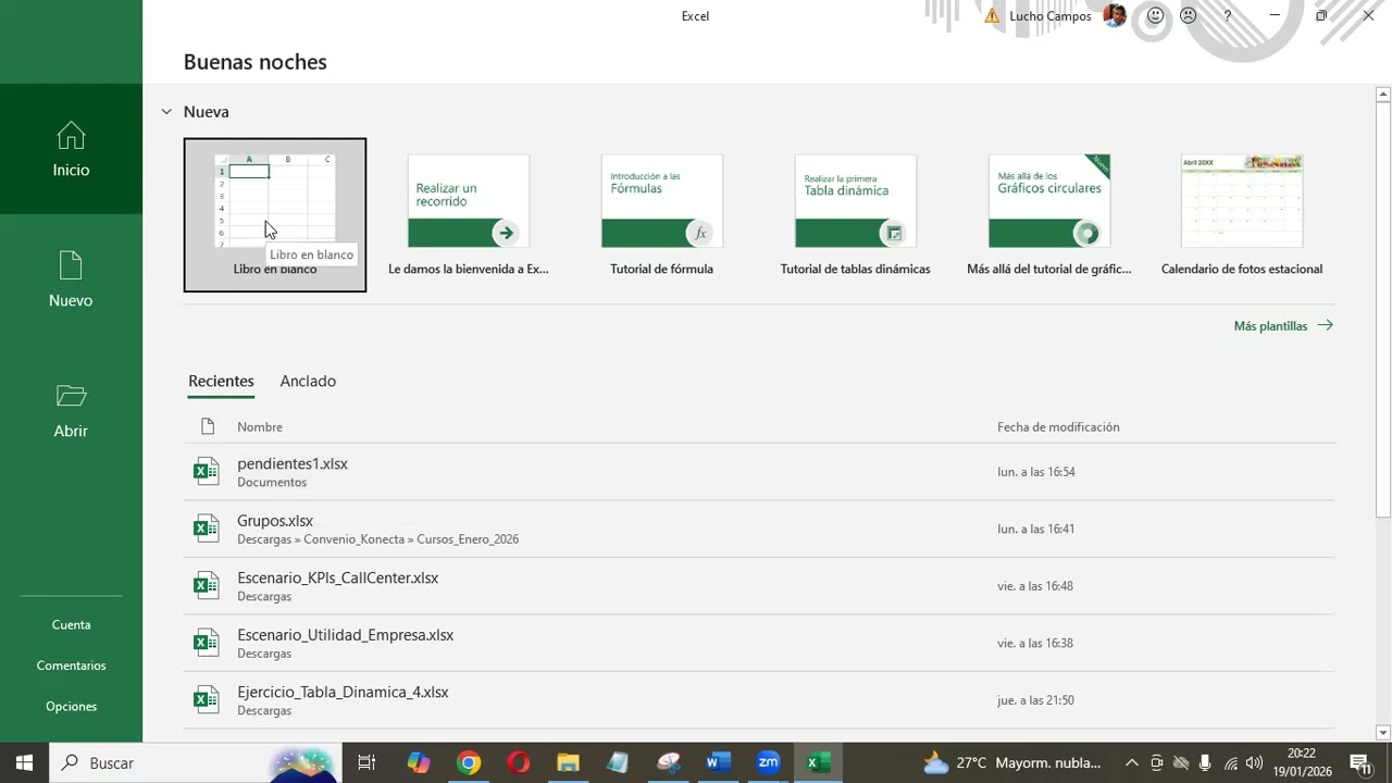 Excel Básico - Sesión 1