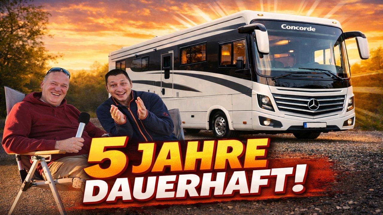 Dauerhaft im Luxus-Wohnmobil: 5 Jahre im Concorde Centurion Style