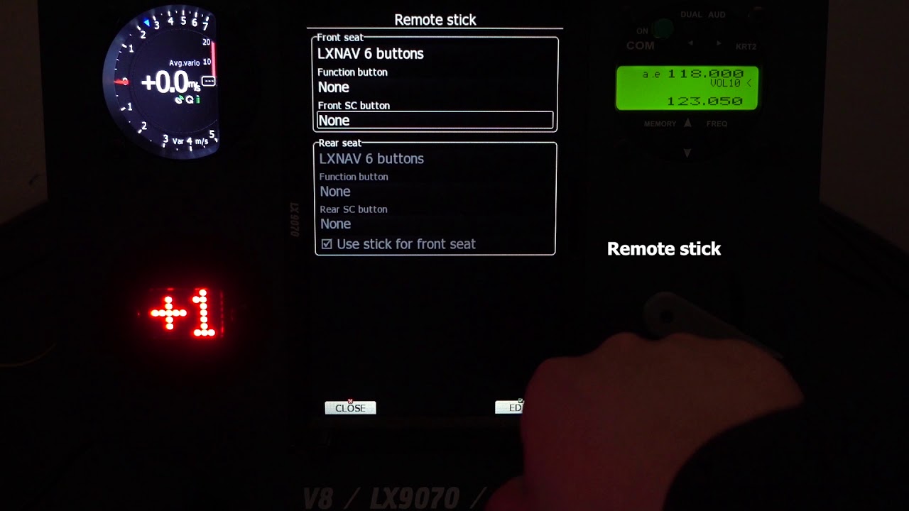 LXNAV: Switching between Vario and Speed to Fly mode