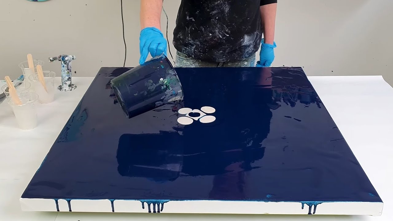 INSANE Gradient Colorblock Pour🤯 MUST SEE / Acrylic Pour Painting