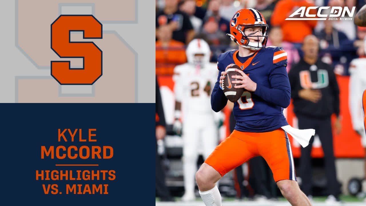 Kyle McCord Leads Syracuse To An Upset Of Miami