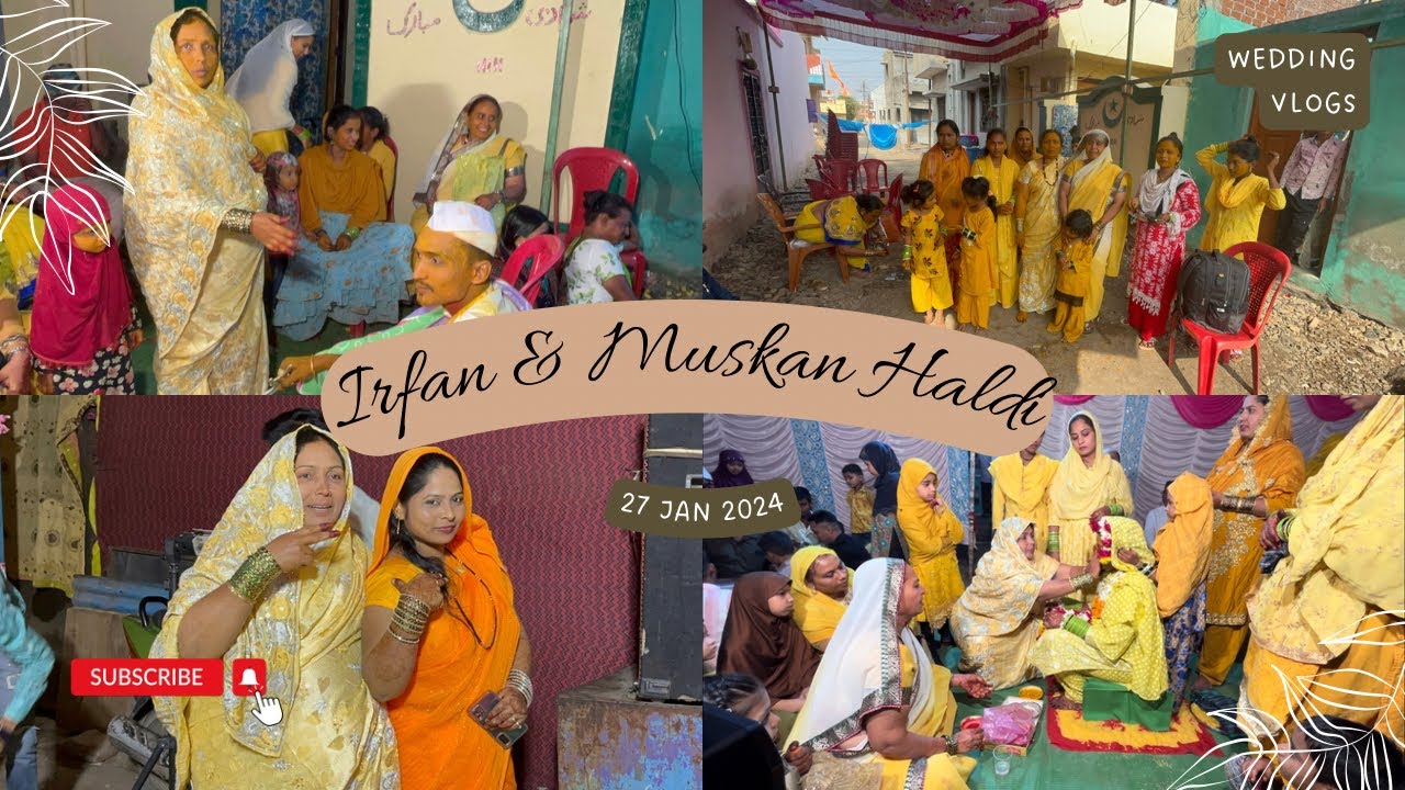 Irfan And Muskan Haldi Vlog | Haldi Video | Shaheen Foundation Solapur | Ijtemai Shadiya