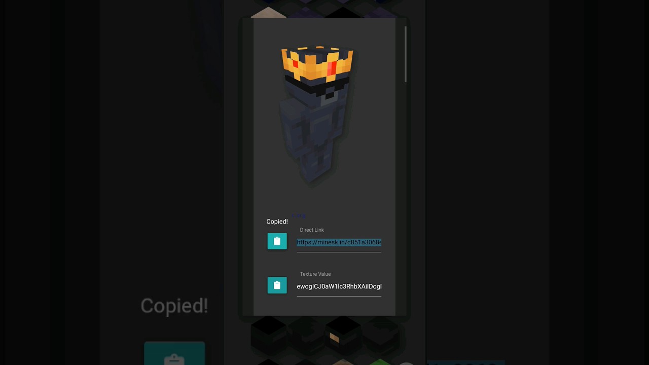 How to generate Minecraft Skin Url #minecraft #subscribe #gaming