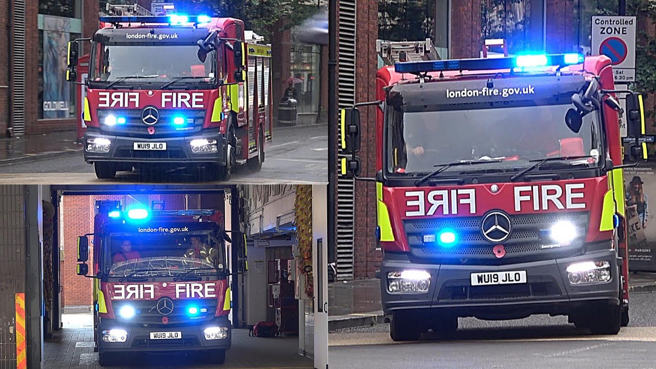 FIRE CATCHES IN LONDON - Including Pumps Responding & NEW 32M Turntable Ladder - LOADS OF BULLHORN!