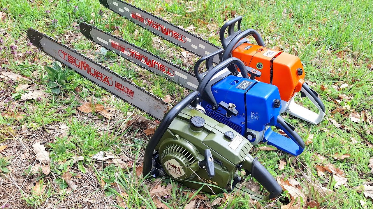 Castor C90 (Alpina A90), Stihl MS 880 and FarmerTec G466 working !!!