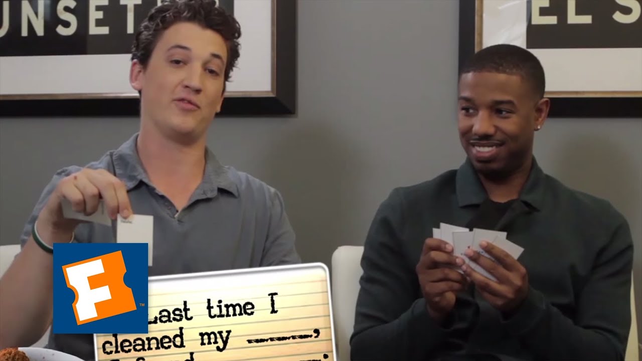What the Blank!? - Miles Teller and Michael B. Jordan Celebrity Game | FandangoMovies