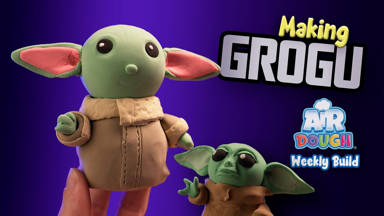 How To Make Baby Yoda With Air Dough Air Dry Clay - Weekly Tutorial