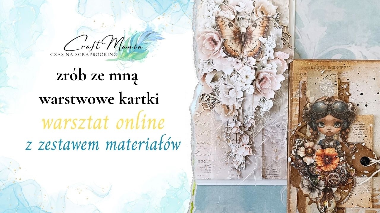 Warsztaty tworzenia kartek. Shabby chic, vintage, steampunk.  Scrapbooking i mixedmedia.