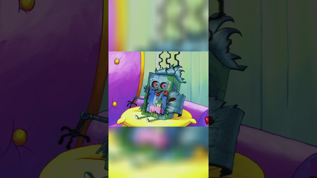 Plankton's Evil Plan: Animated Money & Robot Spongebob! #shorts