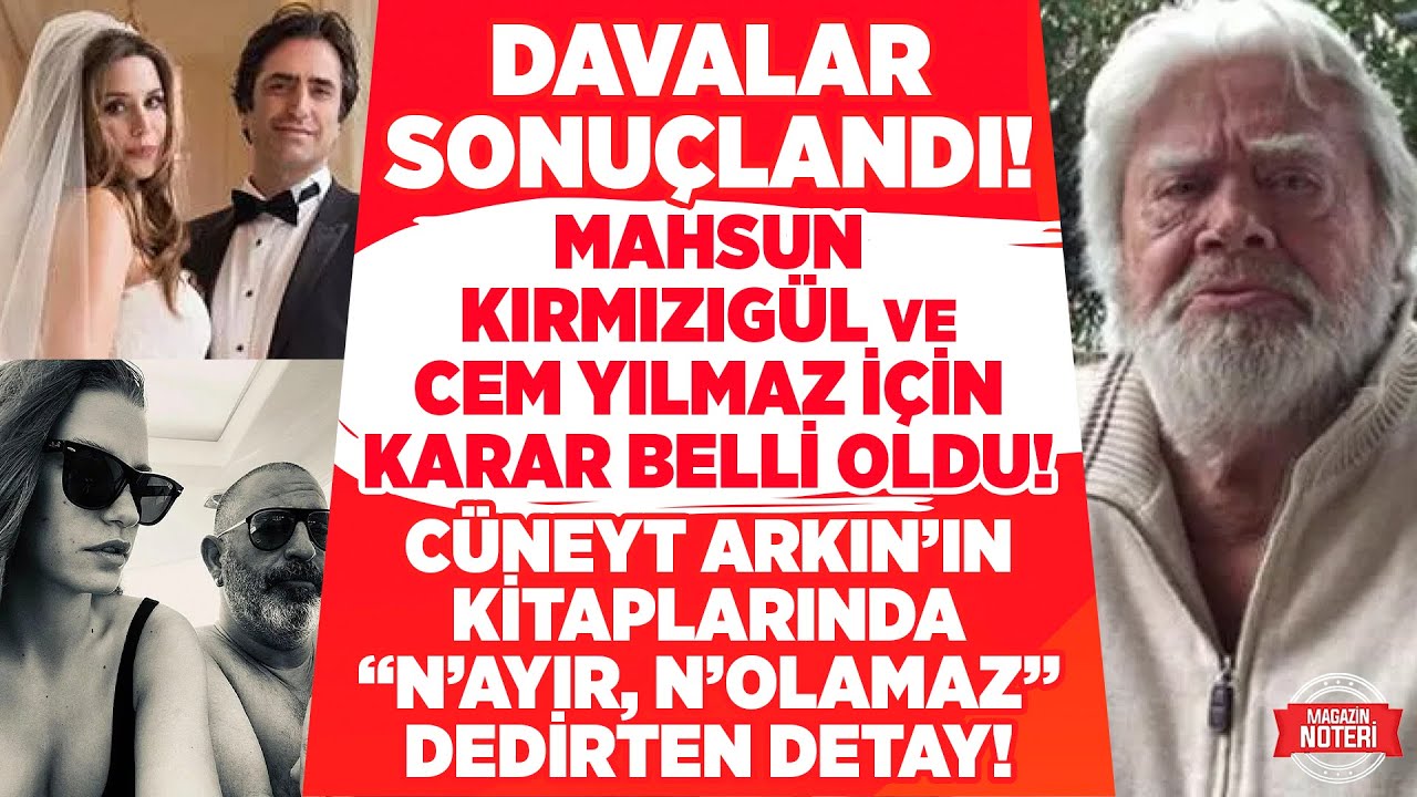 DAVALAR SONUÇLANDI! Mahsun Kırmızıgül ve Cem Yılmaz İçin Karar Verildi! Cüneyt Arkın'dan OLAY