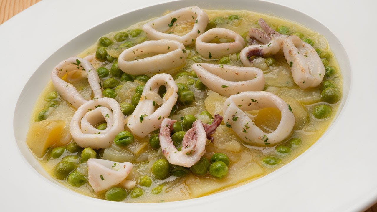 Guisantes con calamar - Cocina Abierta de Karlos Arguiñano