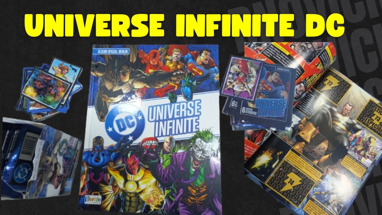 ÁLBUM DC UNIVERSE INFINITE DE EDITORIAL BERLIN: Unboxing tapa dura y 10 Sobres - Perú 2024