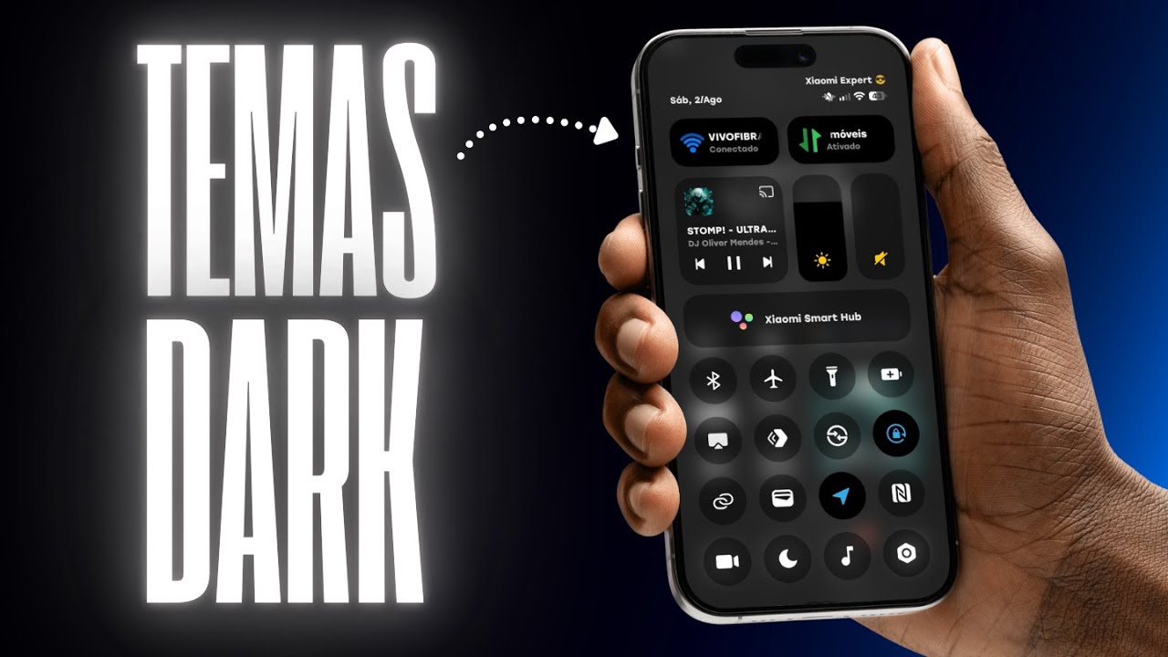 ESTILO DARK 🤩 TOP 10 TEMAS BLACK PARA SEU XIAOMI 
