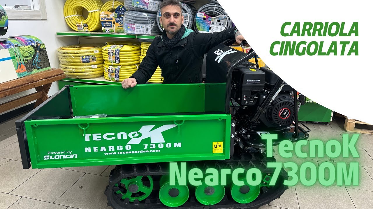 Moto carriola cingolata TecnoK Nearco 7300M: potenza, resistenza e versatilit&agrave;