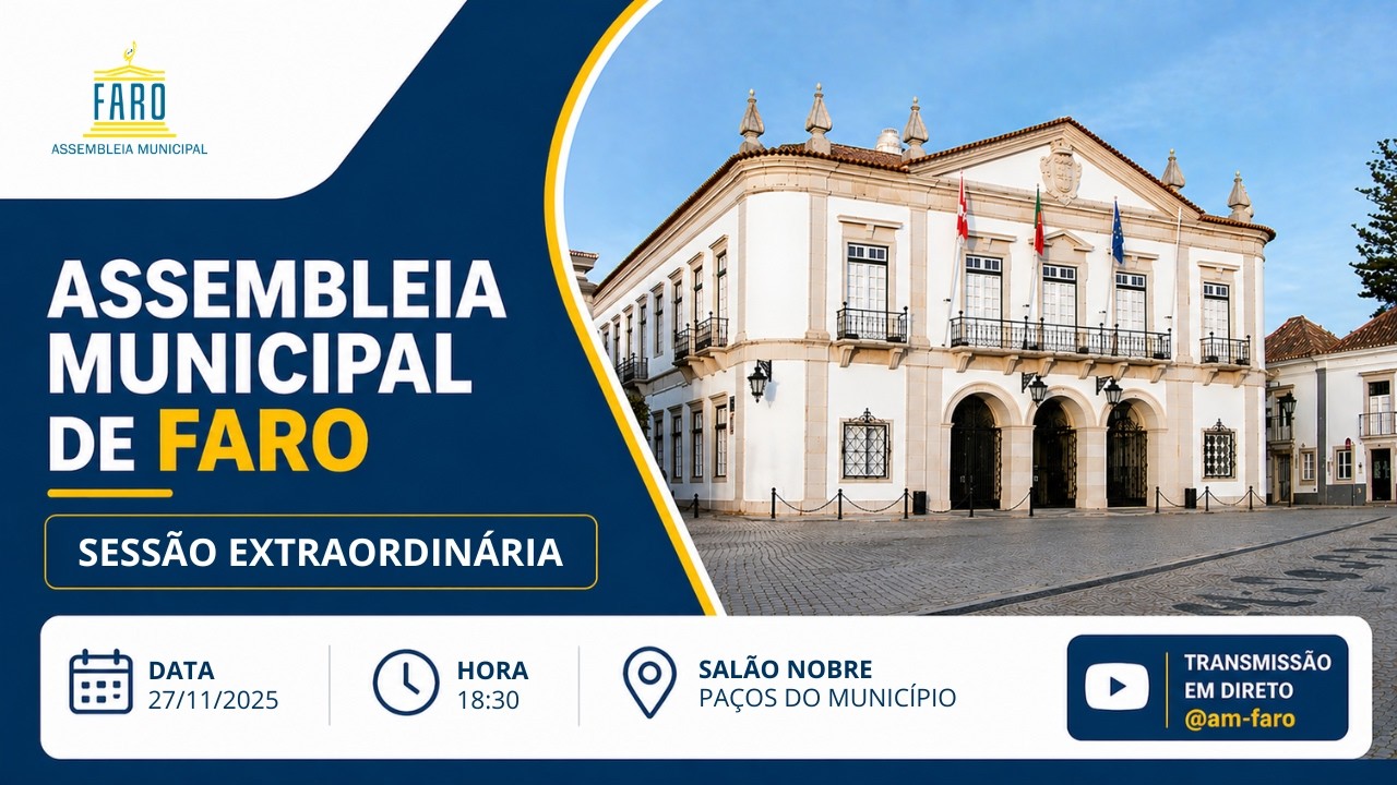Assembleia Municipal de Faro - Sessão Extraordinária 27-11-2025