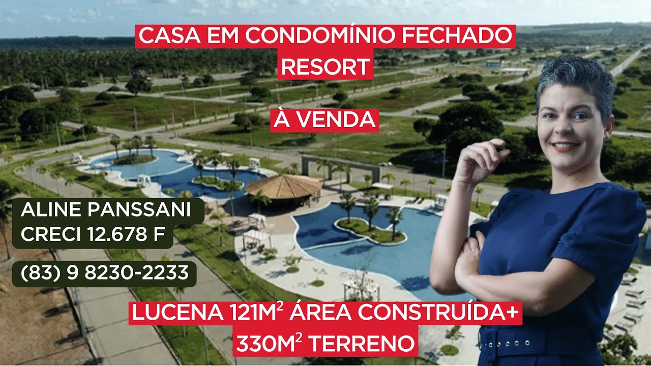 CASA À VENDA EM CONDOMÍNIO RESORT EM LUCENA