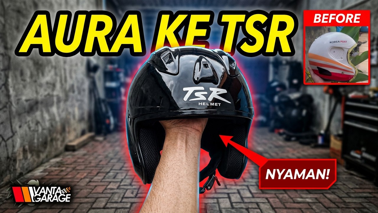 Custom Helm Aura Post: Busa INK & Decal TSR Bikin Nyaman & Ganteng!
