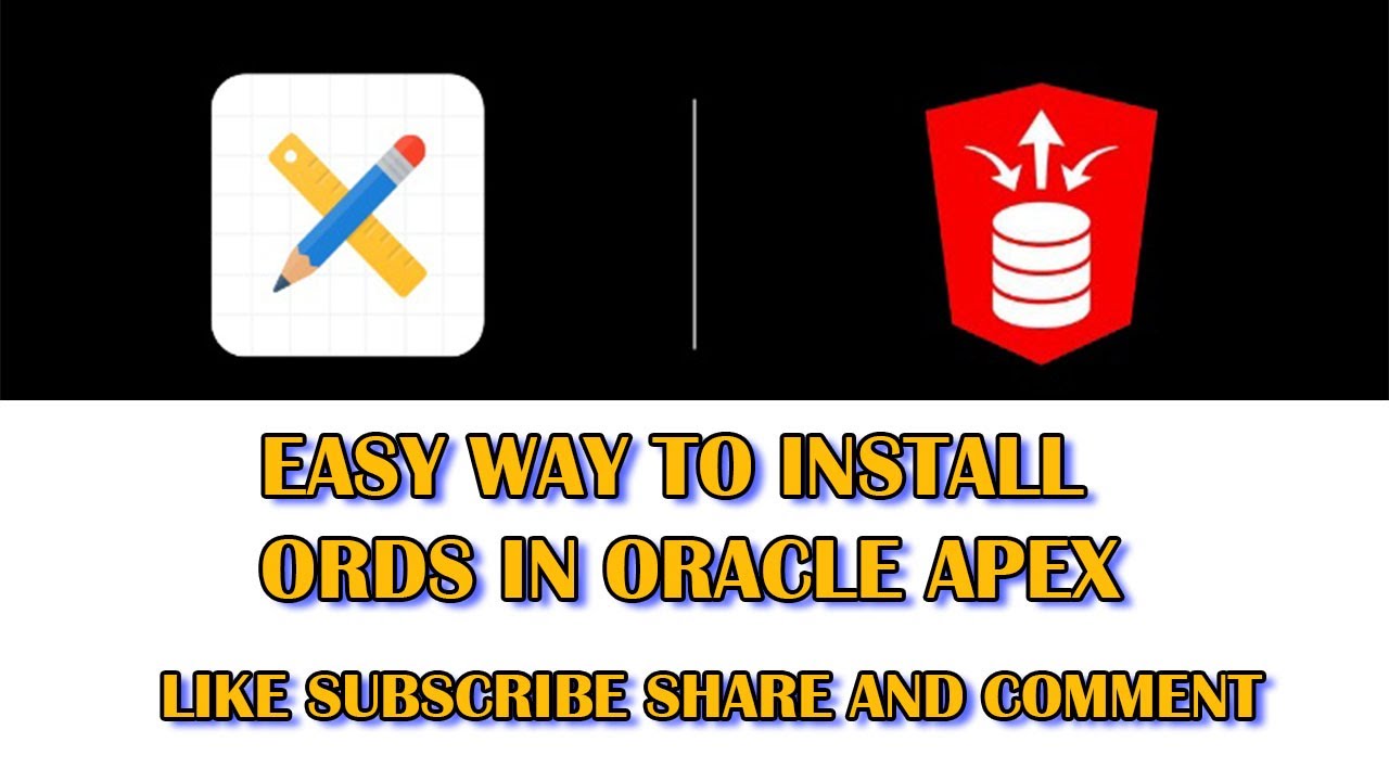 Easy Way To Install ORDS In Oracle Apex Part1