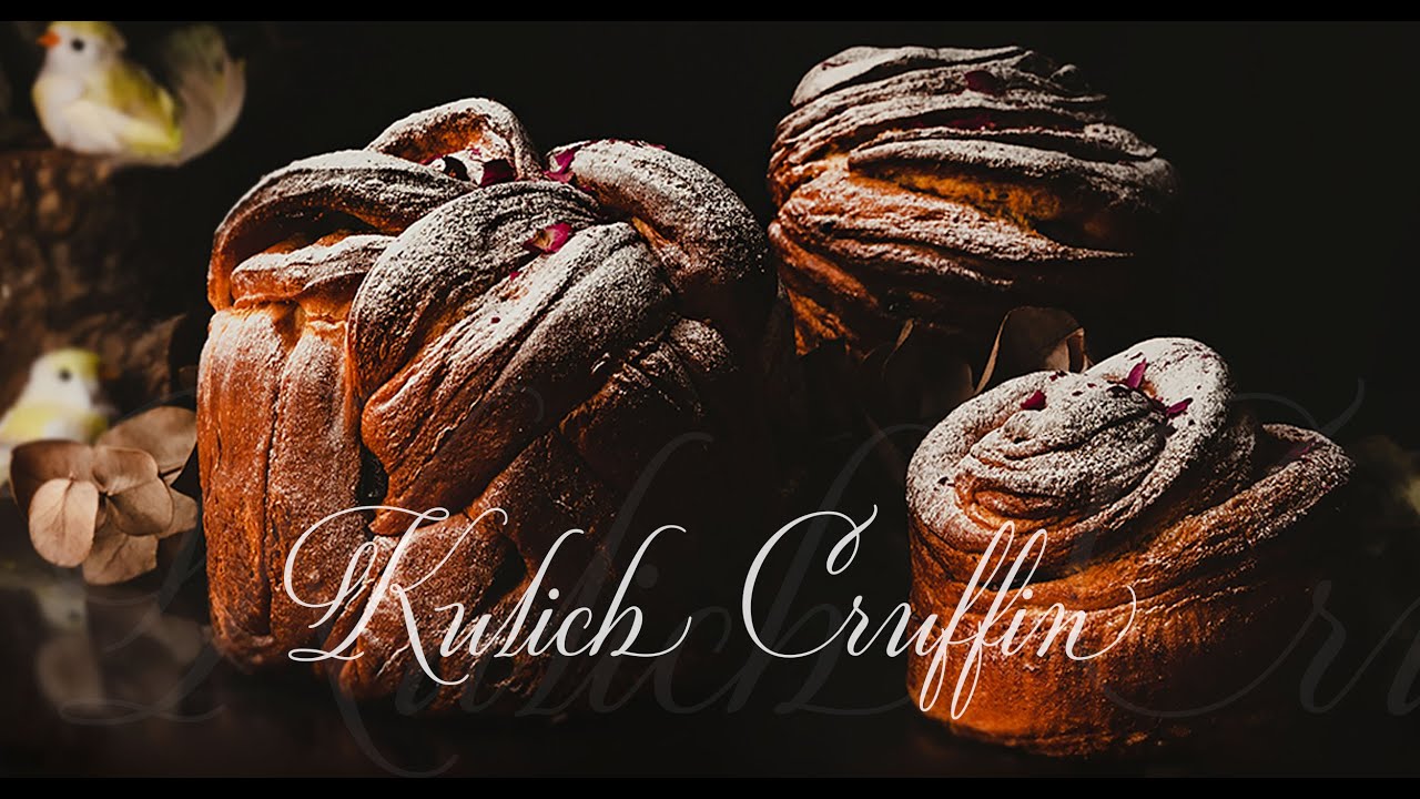 Kulich Cruffin, pan de Pascua - Easter bread