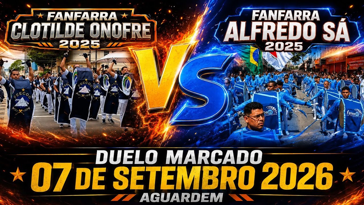 FANFARRA CLOTILDE ONOFRE, FICOU EM PRIMEIRO LUGAR NO DESFILE EM 7 de setembro de 2025