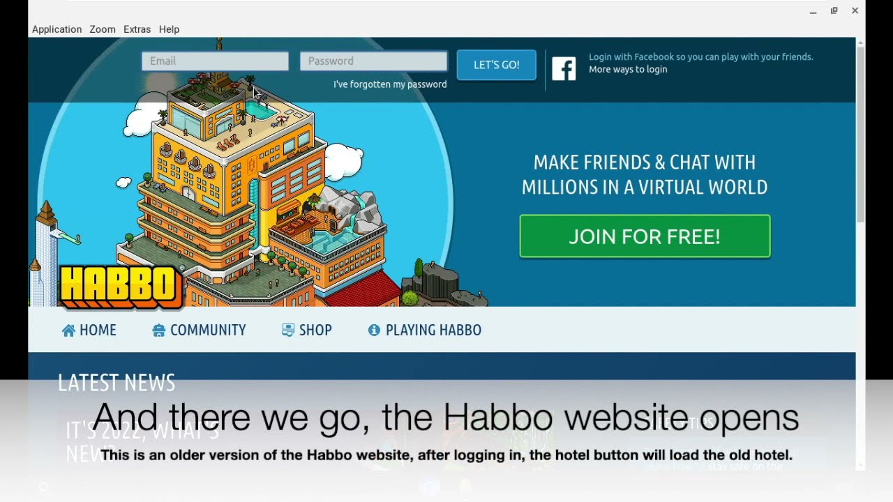 How to use the old Habbo client on Chromebook (UPDATE 2022)