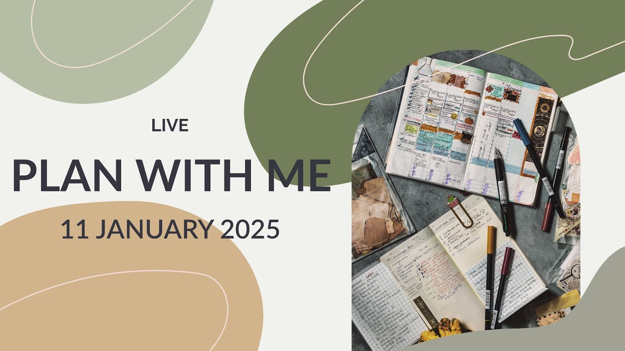 Plans by @JustScribble Live Unboxing | Live Plan With Me | 11 January 2025 | Take A Note