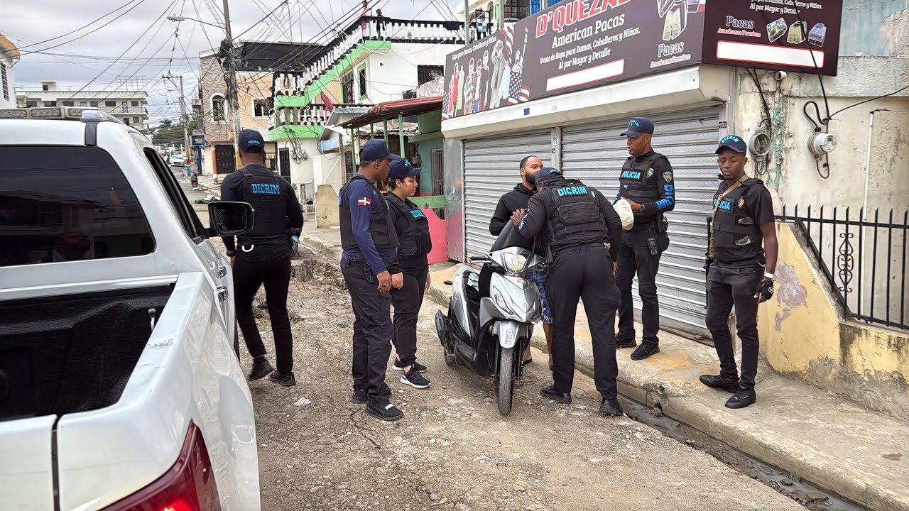 Miren El Dicrim realiza fuerte operativo hoy sábado en San Francisco de Macorís 