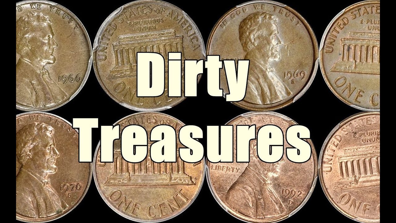 Four Dirty Lincoln Pennies that Sold for Thousands!  - Don't Overlook Dirty Pocket Change!