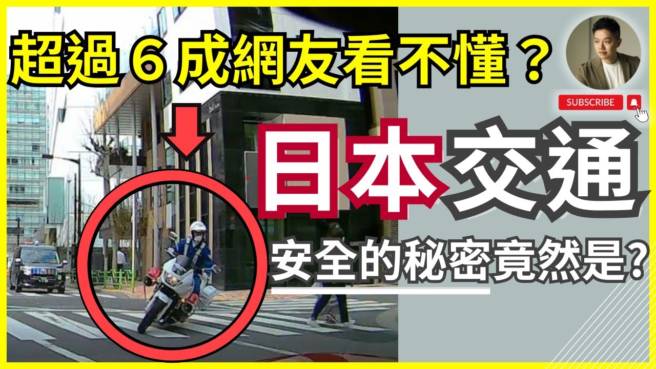 行人帝王條款❓日本真實交通取締影片，6成台灣人看不懂❓｜行人地獄｜日本生活｜台日差異｜酒駕｜車庫法｜道交法｜都市設計