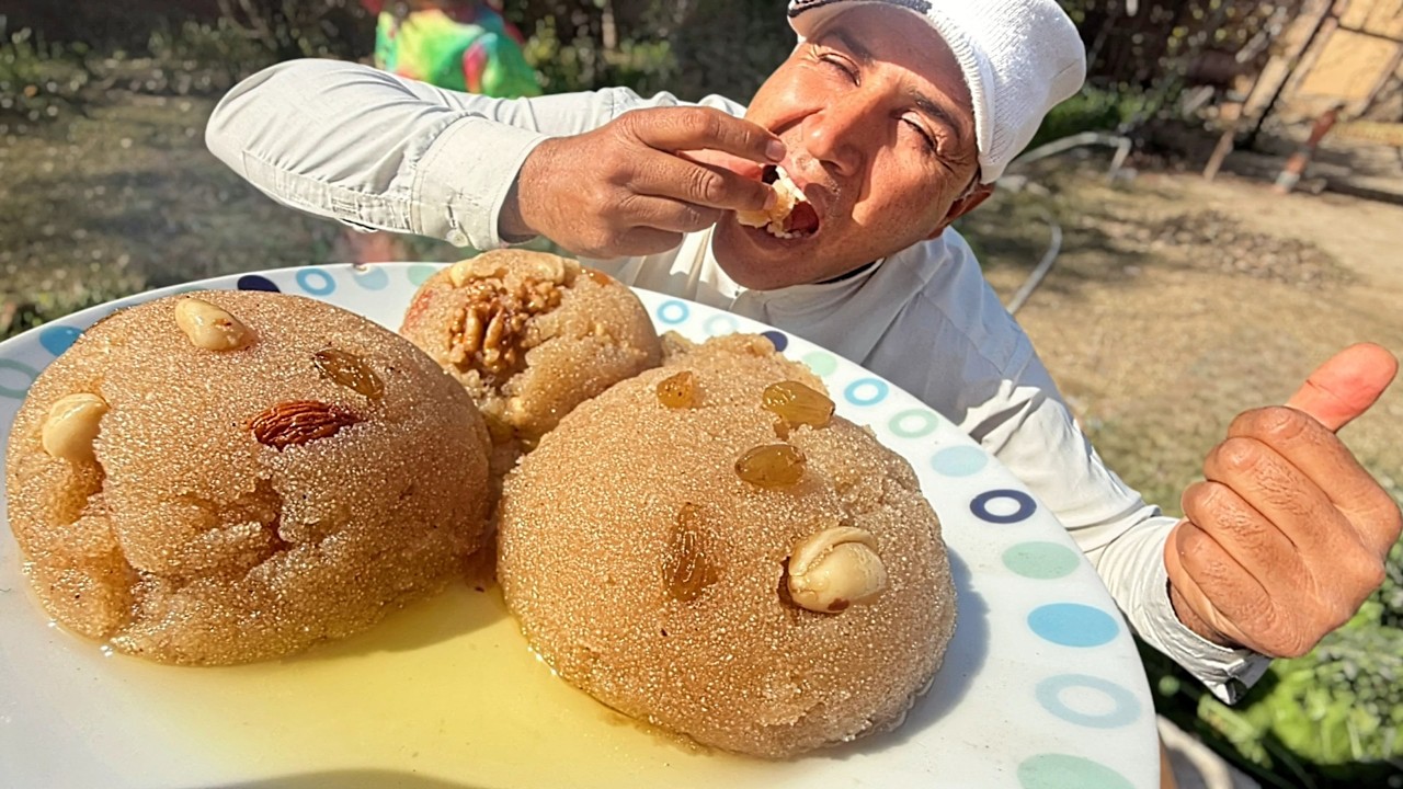 Village Style Suji Ka Halwa | Secret Recipe for Big Gatherings | Musa Khan Food Point