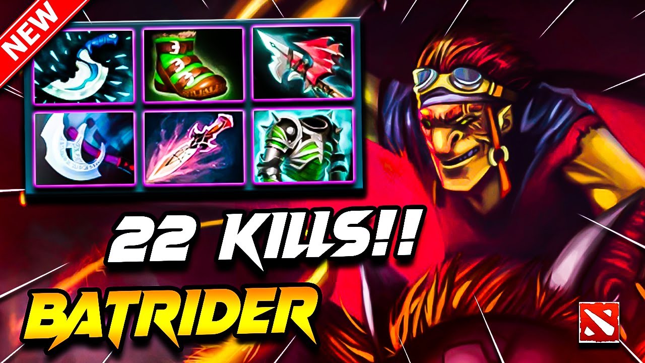 22Kills BATRIDER Dota 2 Gameplay | DOTA 2 Batrider Carry Build Pro Gameplay Guide 7.39