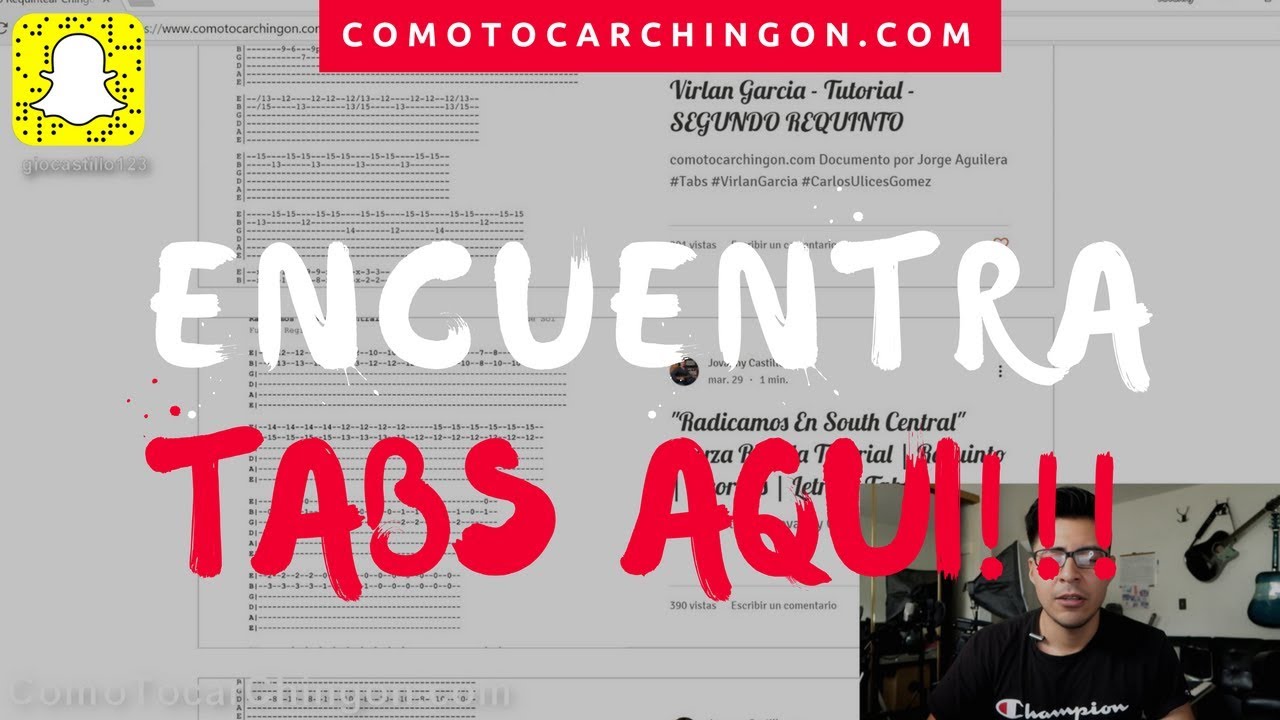 Secreto! Un Website Donde Puedes Ver Y Aprender Tabs Y Requintos!!! | Guitarra Tutorial